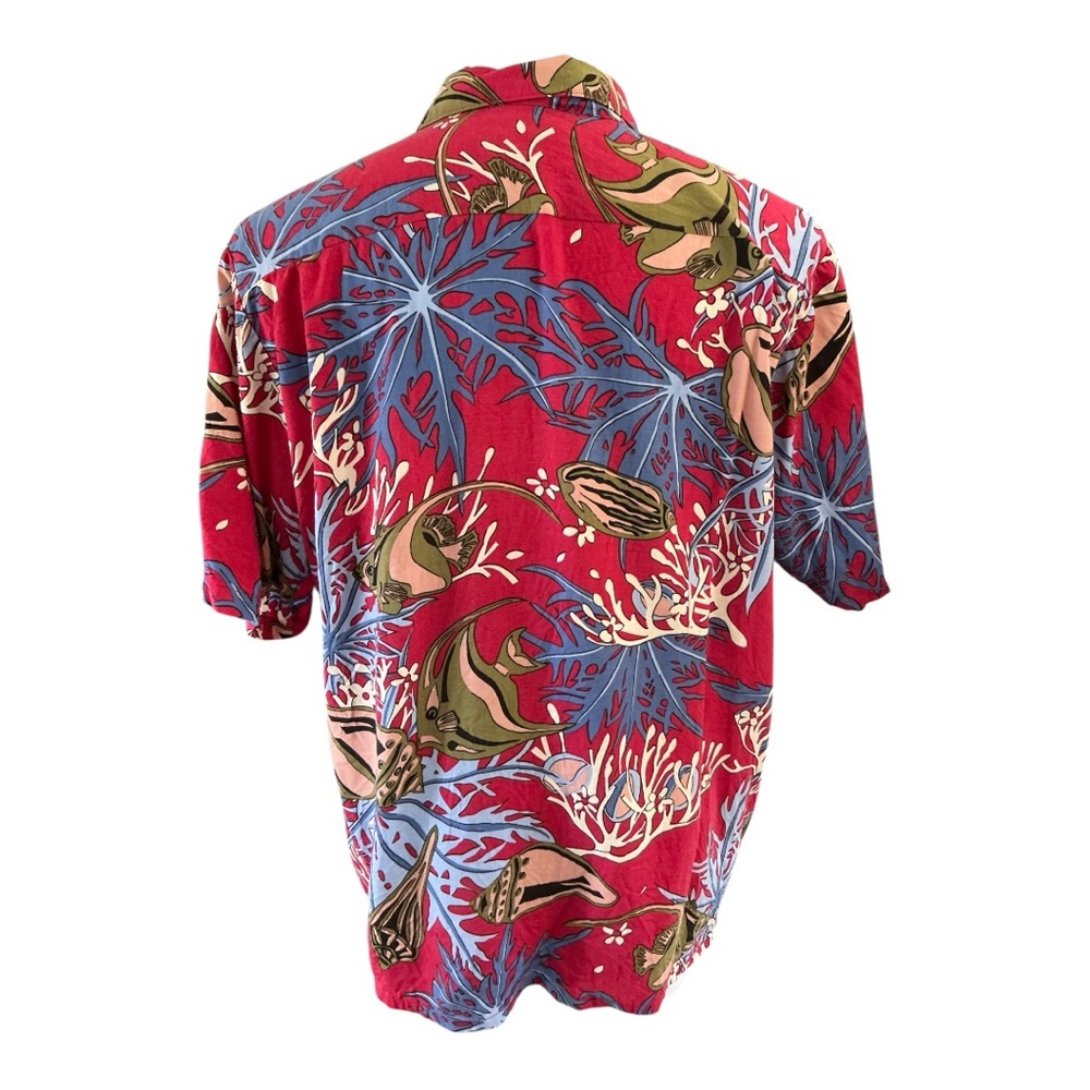 Vintage 90s Reyn Spooner Joe Kealoha Men’s Sz XL FISH HAWAIIAN Aloha Shirt